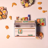 711 Freezer+ 30 Random Mini Snacks + 1 Pack of Ice Cubes