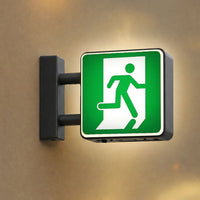 Exit Sign | Rechargeable（Square）– Black