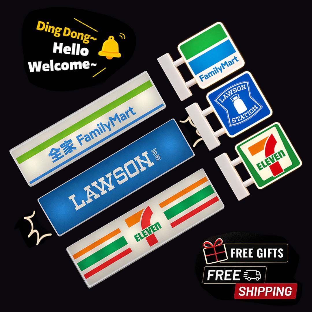 🔔 Mini Konbini Lightbox Magnets – Doorbell Edition