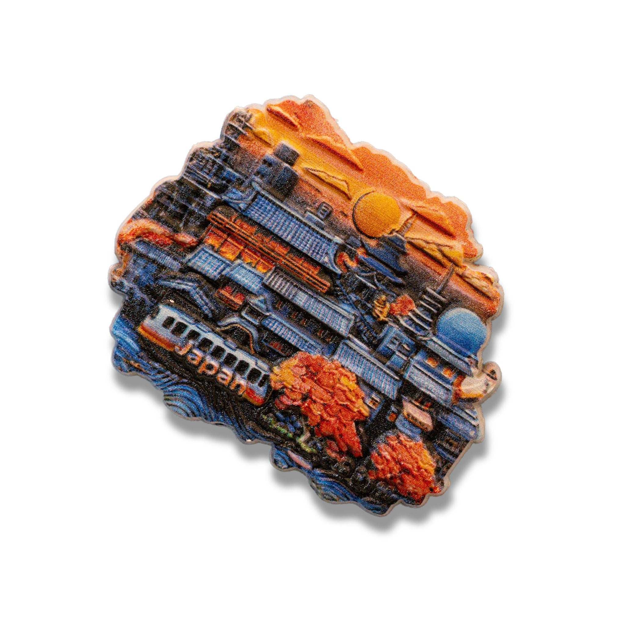 🇯🇵 Japan Kyoto Traditional Cityscape 3D Magnet - WonderWonders