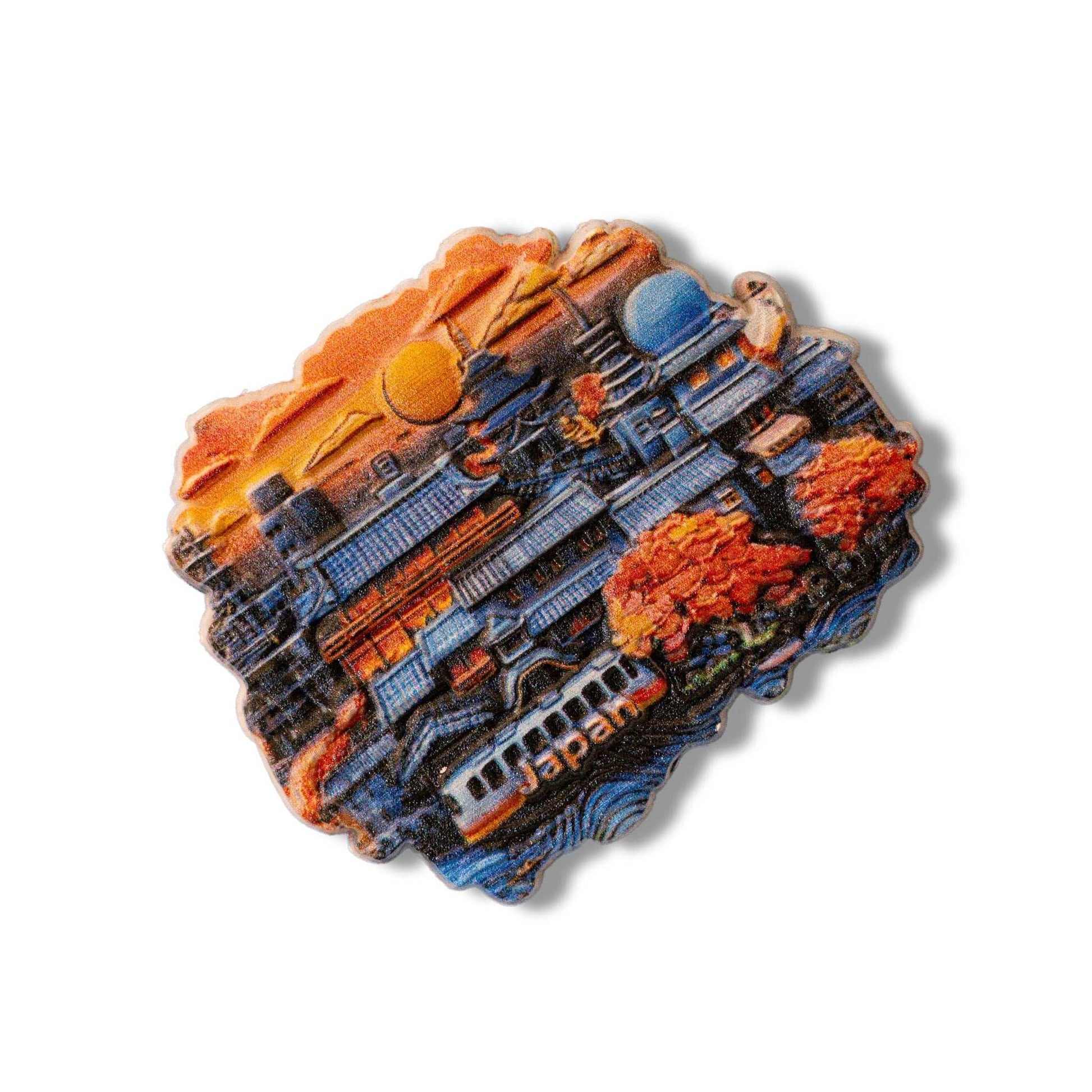 🇯🇵 Japan Kyoto Traditional Cityscape 3D Magnet - WonderWonders
