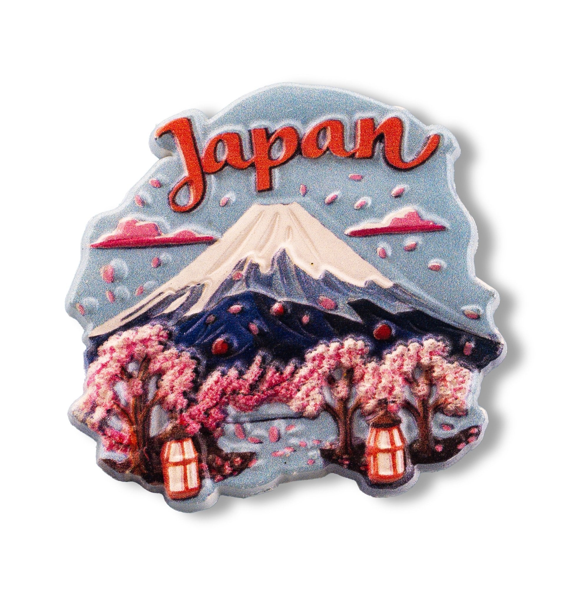 🇯🇵 Japan Mount Fuji Cherry Blossom 3D Magnet - WonderWonders