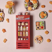 CocaCola Upright Freezer + 20 Mini Snack Models
