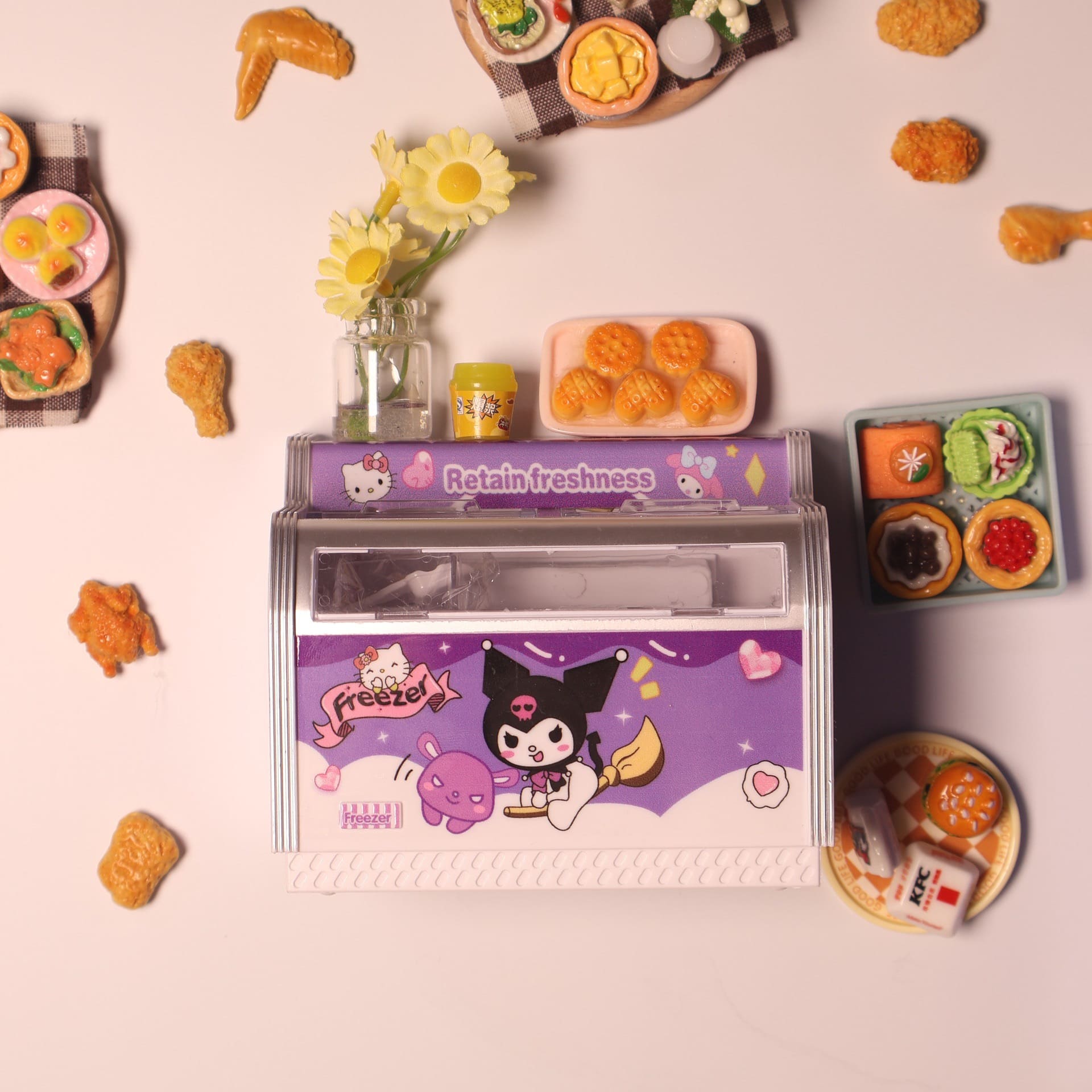 🧊 Miniature Supermarket Freezer Fridge Magnet - WonderWonders