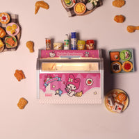 My Melody Freezer + 30 Random Mini Snacks + 1 Pack of Ice Cubes